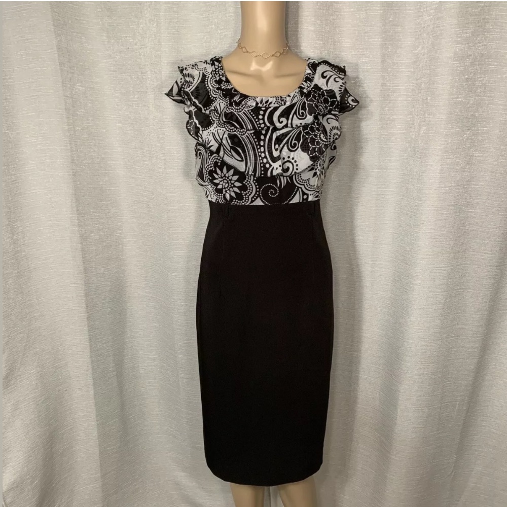 VIOR VIOR RUFFLE TOP FORMAL DRESS SIZE 10 - Picture 3 of 4